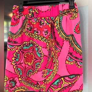 Lilly Pulitzer Pink Floral Skirt